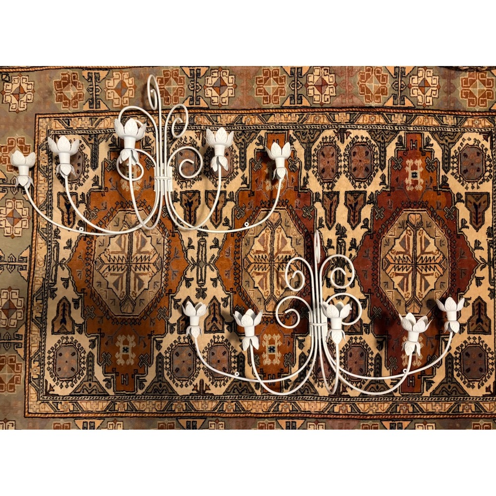 Vintage Wall Sconce Set | Candelabra | Large Wall Candle Holder | Partylite - Picture 3 of 11